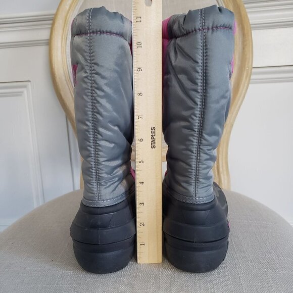NEW SOREL Big Girl Sz 6 Pink Grey Cub Waterproof Insulated Duck Snow Winter Boot - Picture 8 of 14
